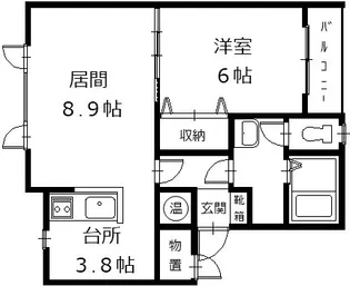 EAGLEII【3階】の間取り