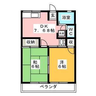 ビギナーズハイツ【2階】の間取り
