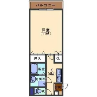 1Kの間取り画像