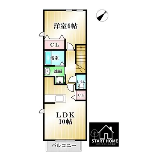 ルーチェI【2階】の間取り