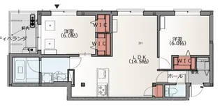 グランメゾン多摩川【2階】の間取り