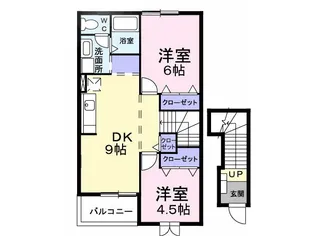 サンホワイト【1階】の間取り