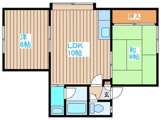 ブル-ハウスI【2階】の間取り