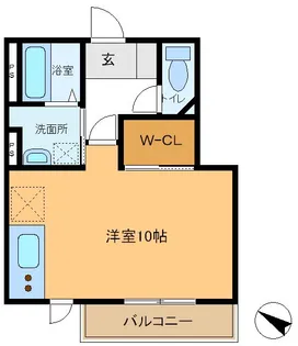 フェリーチェ・グーフォ【1階】の間取り