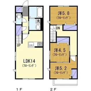 神奈川県座間市ひばりが丘1【一戸建】の間取り