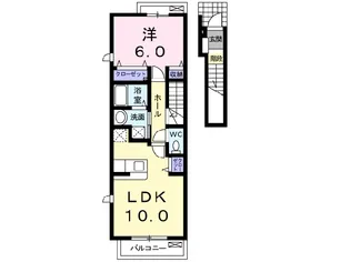 ガーデンハウス エアリー B【2階】の間取り