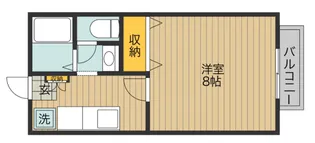 広島県福山市東川口町3【アパート】の間取り