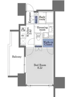 東京都新宿区早稲田鶴巻町【マンション】の間取り
