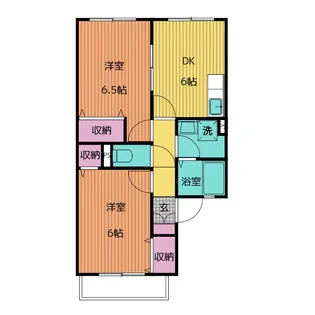 ピンクハット A棟【2階】の間取り