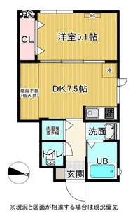 フィラーレ富の原D【1階】の間取り