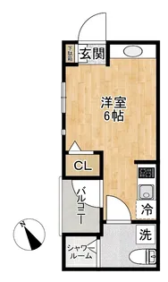 ソリッド大倉山【1階】の間取り