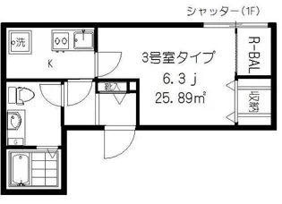 フォセット上北沢【4階】の間取り