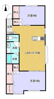 風の館【1階】の間取り