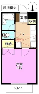 1Kの間取り画像