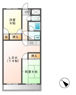ファミリータウンむらた【3階】の間取り