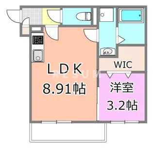 千葉県千葉市中央区千葉寺町【アパート】の間取り