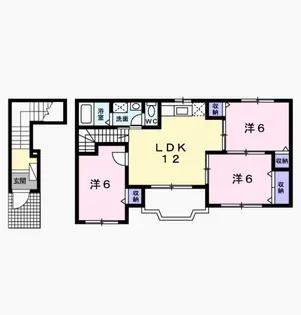 大阪府岸和田市田治米町【アパート】の間取り