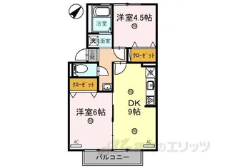 プレジールおだ【2階】の間取り