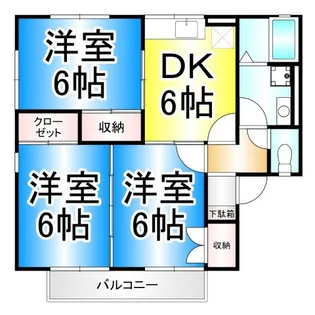 スカイガーデン・青沼【2階】の間取り