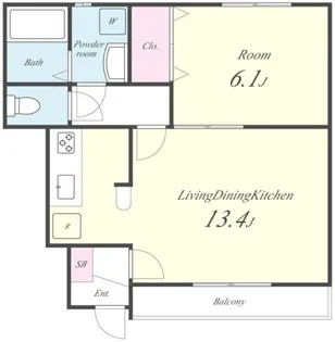 パレールミエール【1階】の間取り