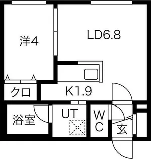 北海道札幌市豊平区平岸四条16【マンション】の間取り