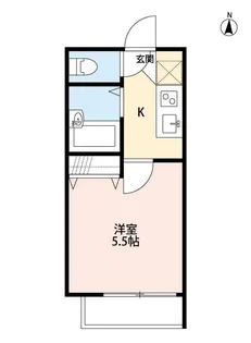 東京都西東京市中町2【アパート】の間取り
