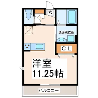 ジーク日赤通り【2階】の間取り