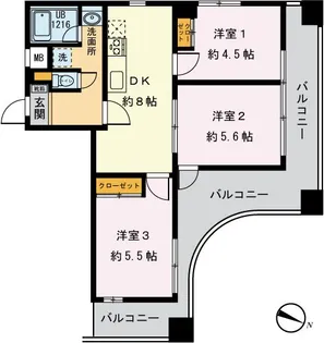 東京都千代田区内神田3【マンション】の間取り