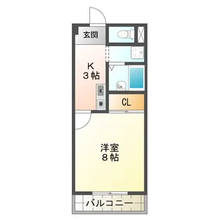 リバティベル【2階】の間取り