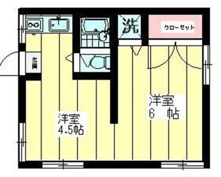 金井荘【1階】の間取り
