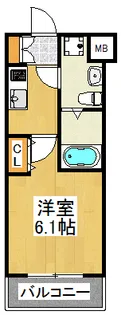 神奈川県川崎市中原区新丸子町【マンション】の間取り