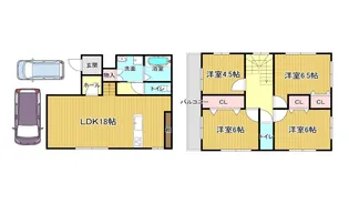 大阪府和泉市和田町【一戸建】の間取り