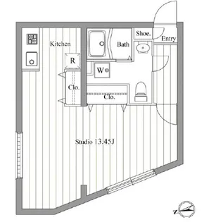 ZESTY東新宿【4階】の間取り