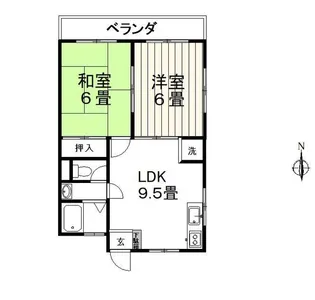 ハイツタナカ第I【3階】の間取り