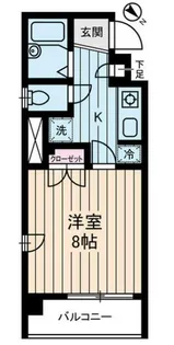 エステート東池袋+【1階】の間取り