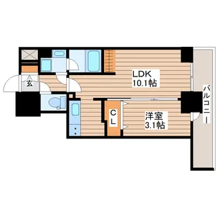 アルモニー勾当台公園【2階】の間取り