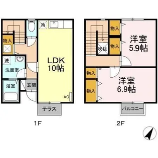 栃木県宇都宮市ゆいの杜8【一戸建】の間取り