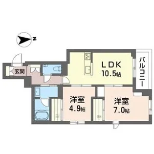 bonheur【2階】の間取り