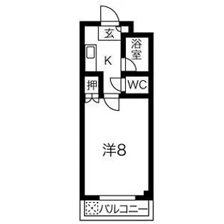 ジョイフル音貝【1階】の間取り