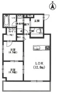 ルーエ江坂【9階】の間取り