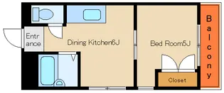ハイツ長畑【4階】の間取り