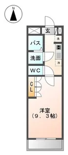 シャンテ加納【1階】の間取り