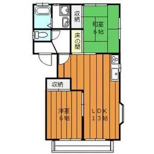 ロイヤルパレス【2階】の間取り