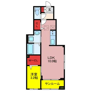 ソレイユ【1階】の間取り