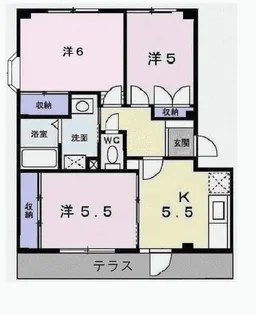 兵庫県加東市上中3【マンション】の間取り