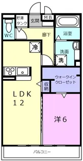 カサレリアII【3階】の間取り