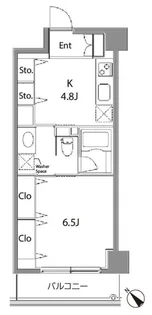 カスタリア中目黒【4階】の間取り