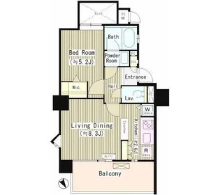 東京都品川区西品川3【マンション】の間取り