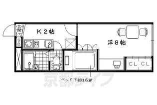 レオパレス州見台【1階】の間取り