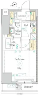 HY’s 上野松が谷【5階】の間取り